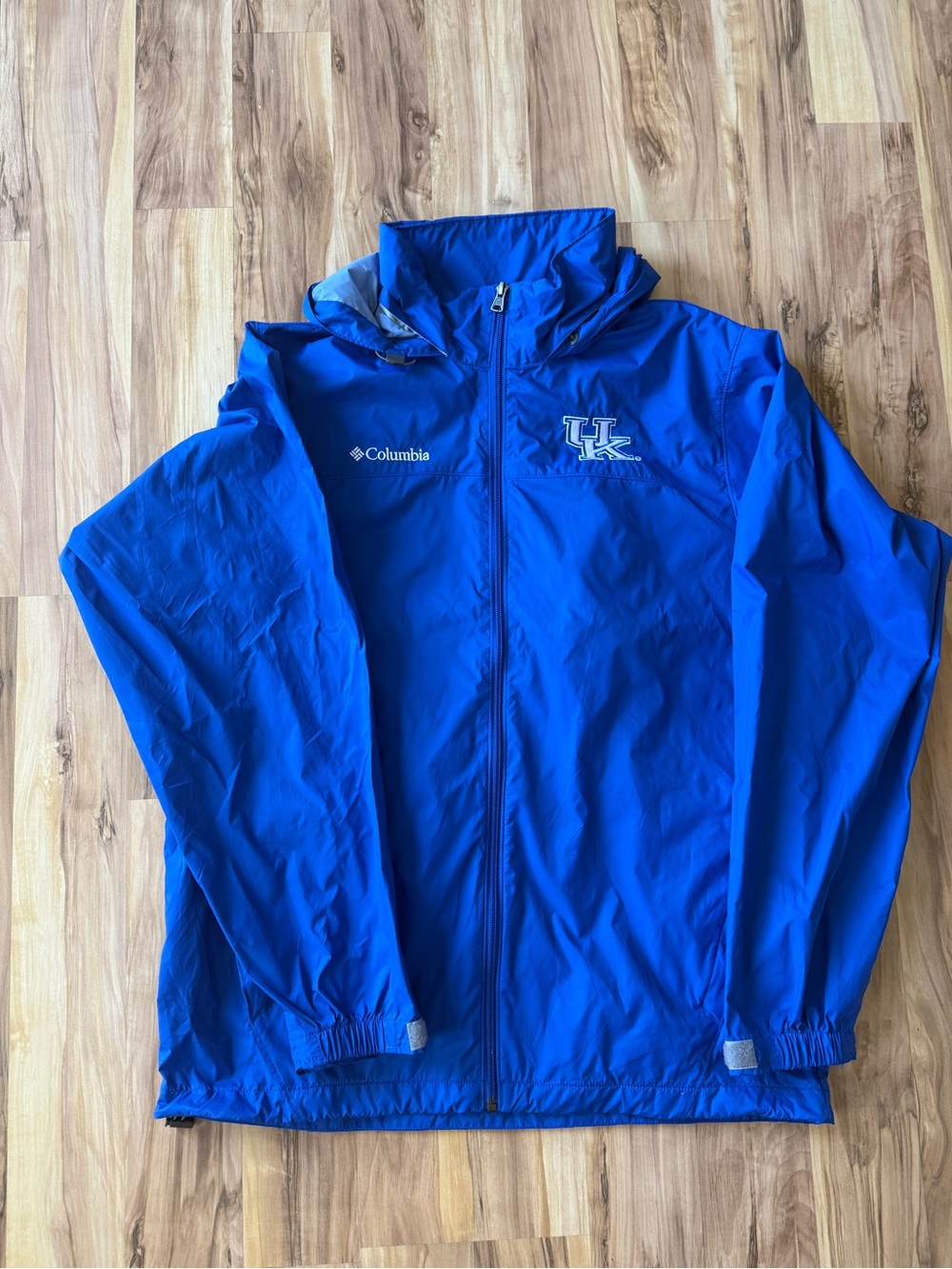 Columbia Men's University of Kentucky Rain Jacket with Hood